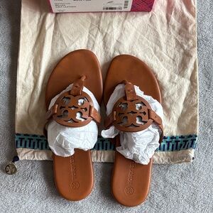Tory Burch Tan Leather Sandals